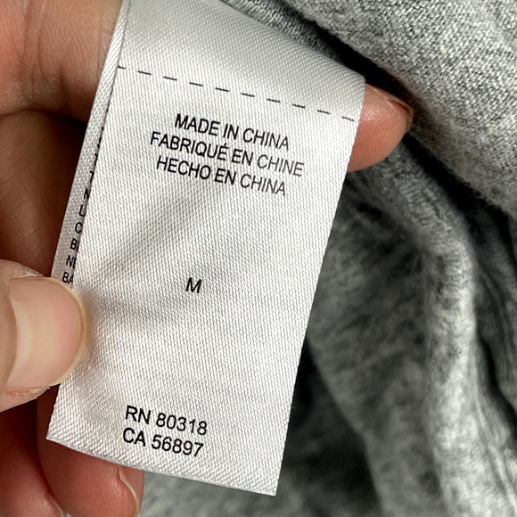 Lucky Brand Quilted Jacket Mens Medium Gray Shacket Full Zip Pocket Casual - Picture 14 of 16